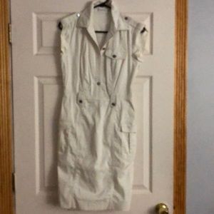 White jean dress by Calvin Klein size 6